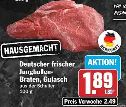 HIT Deutscher frischer Jungbullen-Braten, Gulasch Angebot