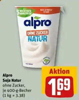 REWE Alpro Soja Natur ohne Zucker Angebot