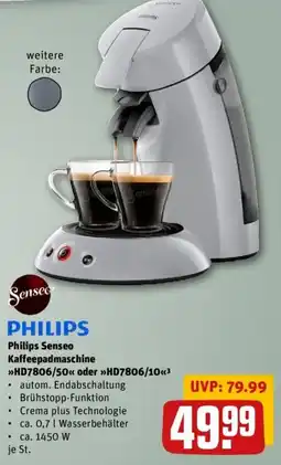 REWE Philips Senseo Kaffeepadmaschine Angebot