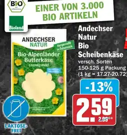 HIT Andechser Natur Bio Scheibenkäse Angebot