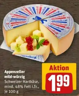 REWE Appenzeller mild-würzig Angebot