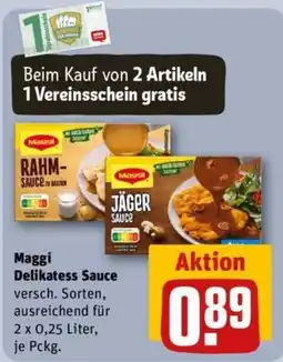 REWE Maggi Delikatess Sauce Angebot