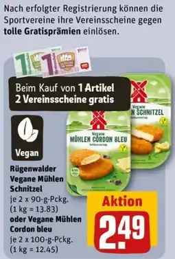 REWE Rügenwalder Vegane Mühlen Schnitzel Angebot