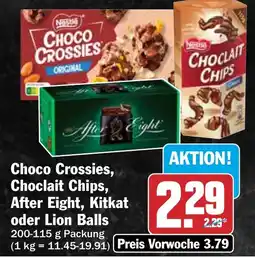 HIT Choco Crossies, Chocolait Chips, After Eight, Kitkat oder Lion Balls Angebot