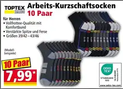 Norma TOPTEX PRO Arbeits-Kurzschaftsocken Angebot
