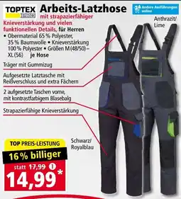 Norma TOPTEX Arbeits-Latzhose Angebot