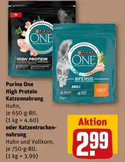 REWE Purina One Katzenfutter Angebot