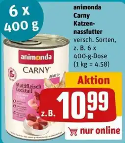 REWE animonda Carny Katzen Nassfutter Angebot
