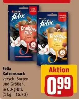 REWE Felix Katzensnack Angebot