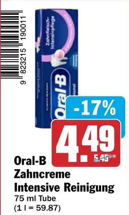HIT Oral-B Zahncreme Intensive Reinigung Angebot