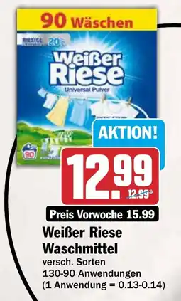 HIT Weißer Riese Waschmittel Angebot