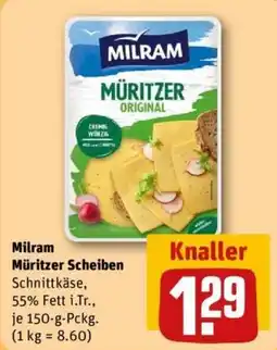 REWE Milram Müritzer Scheiben Angebot
