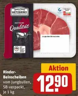 REWE Qualitäts Metzgerei Deutsche Qualität Jungbullen-Beinscheibe Angebot
