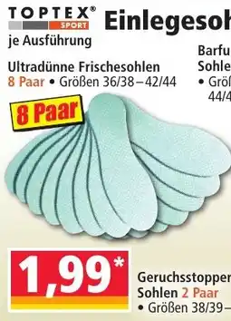 Norma TOPTEX Sport Einlegesohlen Angebot