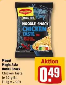 REWE Maggi Magic Asia Nudel Snack Chicken Taste Angebot