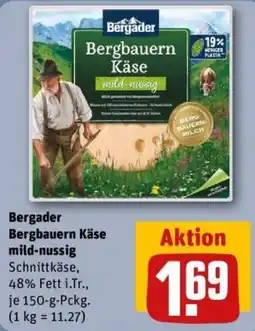 REWE Bergader Bergbauern Käse mild-nussig Angebot
