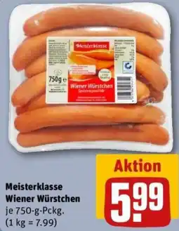 REWE Meisterklasse Wiener Würstchen Angebot