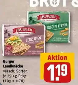 REWE Burger Landknäcke Angebot