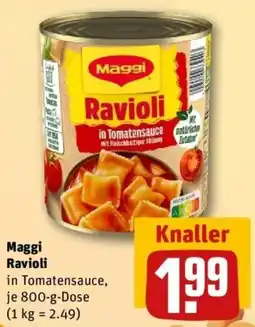 REWE Maggi Ravioli in Tomatensauce Angebot