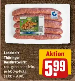nahkauf Landstolz Thüringer Rostbratwurst Angebot