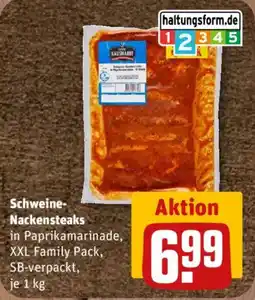 nahkauf Schweine-Nackensteaks in Paprikamarinade, XXL Family Pack, SB-verpackt Angebot
