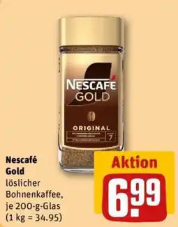 REWE Nescafé Gold löschlicher Bohnenkaffee Angebot