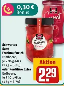 REWE Schwartau Samt Fruchtaufstrich Himbeere Angebot