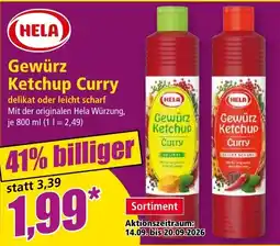Norma Gewürz Ketchup Curry Hela Angebot