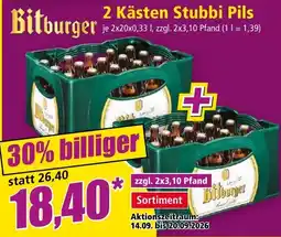 Norma Bitburger Stubbi Pils Angebot