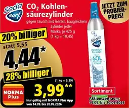 Norma Soda surf CO2 Kohlensäurezylinder Angebot