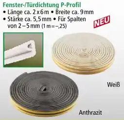 Norma Fenster-/Türdichtung P-Profil Angebot