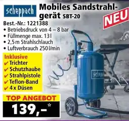 Norma Scheppach Mobiles Sandstrahlgerät SBT-20 Angebot