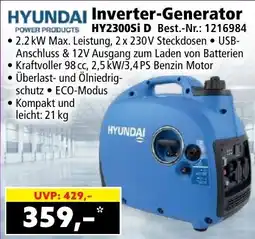 Norma Inverter-Generator HY2300Si D Angebot