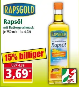 Norma Rapsöl mit Buttergeschmack Angebot