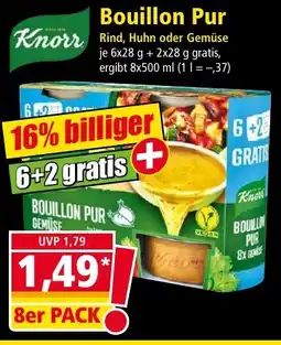 Norma Knorr Bouillon Pur Gemüse Angebot