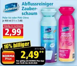 Norma Saubermax Abflussreiniger Zauberschaum Angebot