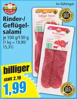 Norma Gut Bartenhof Rinder-/Geflügelsalami Angebot
