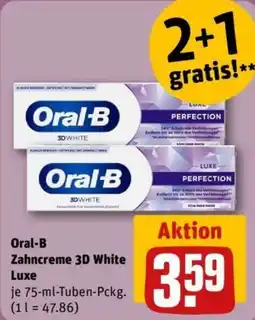 REWE Oral-B Zahncreme 3D White Luxe Angebot