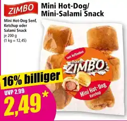 Norma ZIMBO Mini Hot-Dog/Mini-Salami Snack Angebot