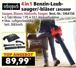 Norma scheppach 4in1 Benzina-Laubsauger/-bläser LBH2600P Angebot