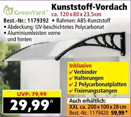 Norma GreenYard Kunststoff-Vordach Angebot