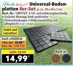 Norma Universal-Bodenplatten Angebot