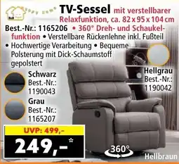 Norma TV-Sessel mit verstellbarer Relaxfunktion Angebot