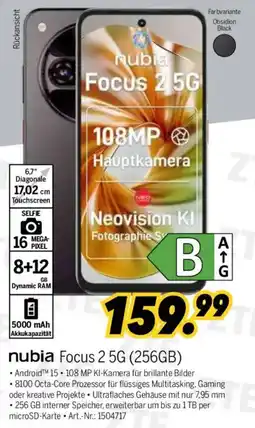 MEDIMAX nubia Focus 2 5G Angebot
