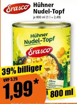 Norma Hühner Nudel-Topf Erasco Angebot