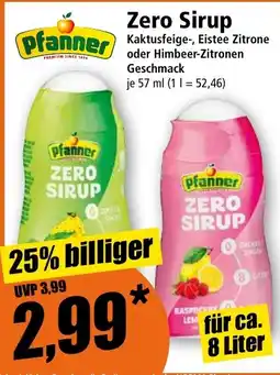 Norma Pfanner Zero Sirup Angebot