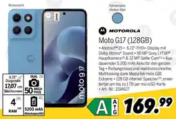 MEDIMAX MOTOROLA Moto G17 (128GB) Angebot