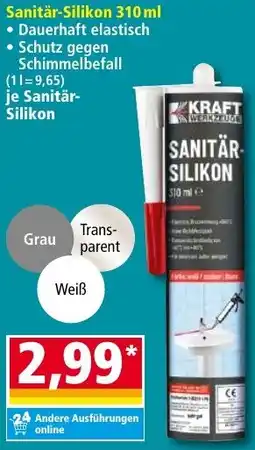 Norma KRAFT Sanitär-Silikon Angebot