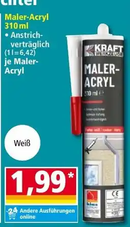 Norma KRAFT Maler-Acryl Angebot