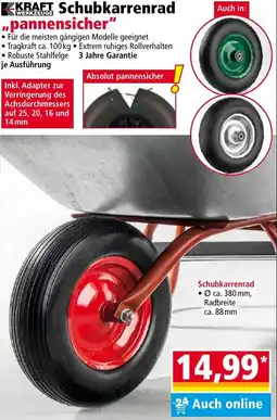 Norma Kraft Schubkarrenrad Angebot